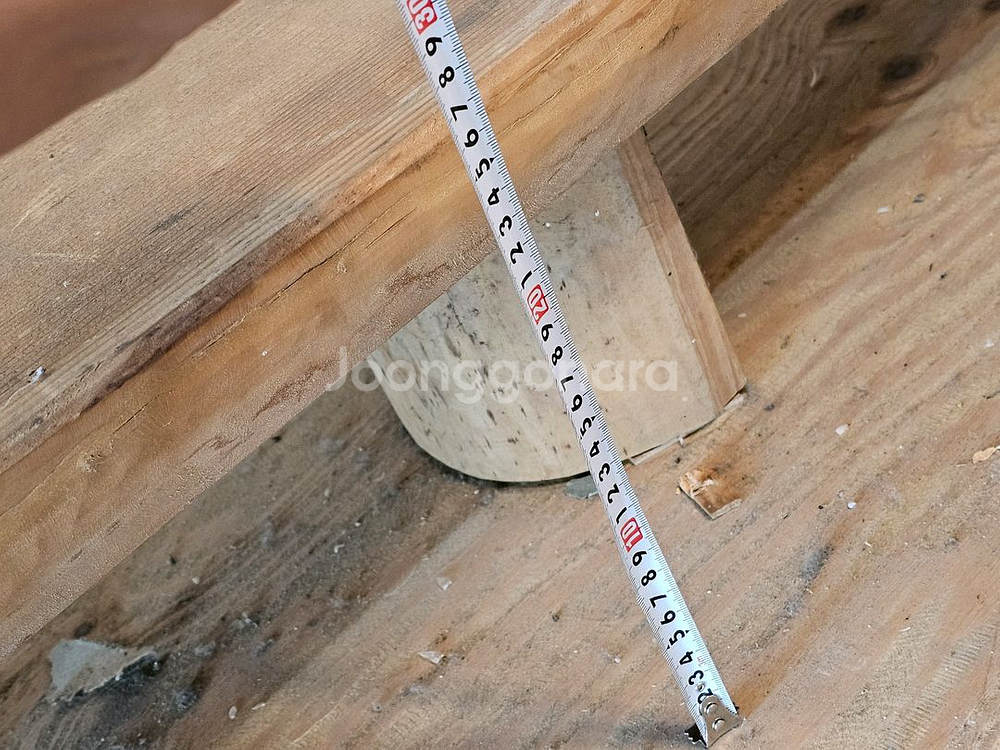 원목 나무 벤치 선반 진열대--3