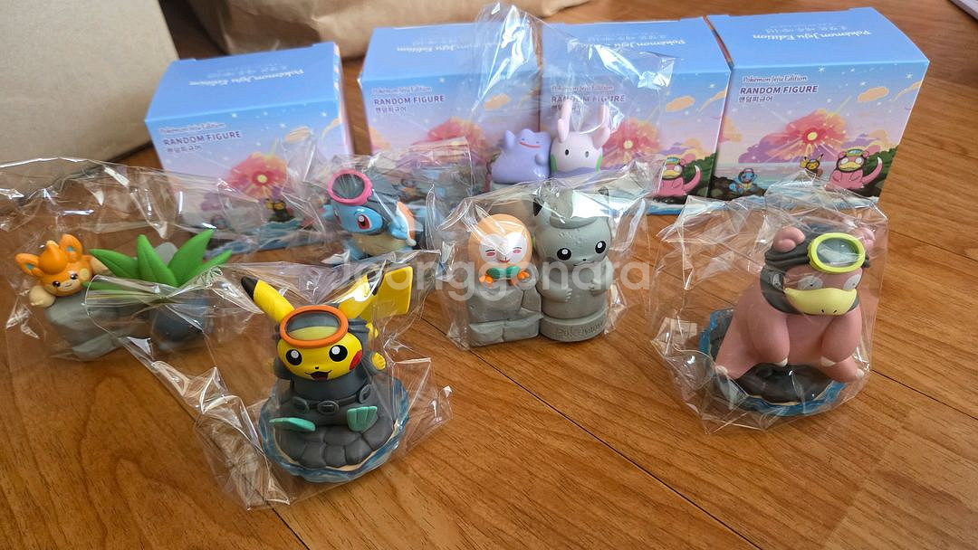 6종 세트 포켓몬 제주 에디션 랜덤 피규어--0