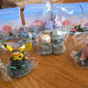 6종 세트 포켓몬 제주 에디션 랜덤 피규어