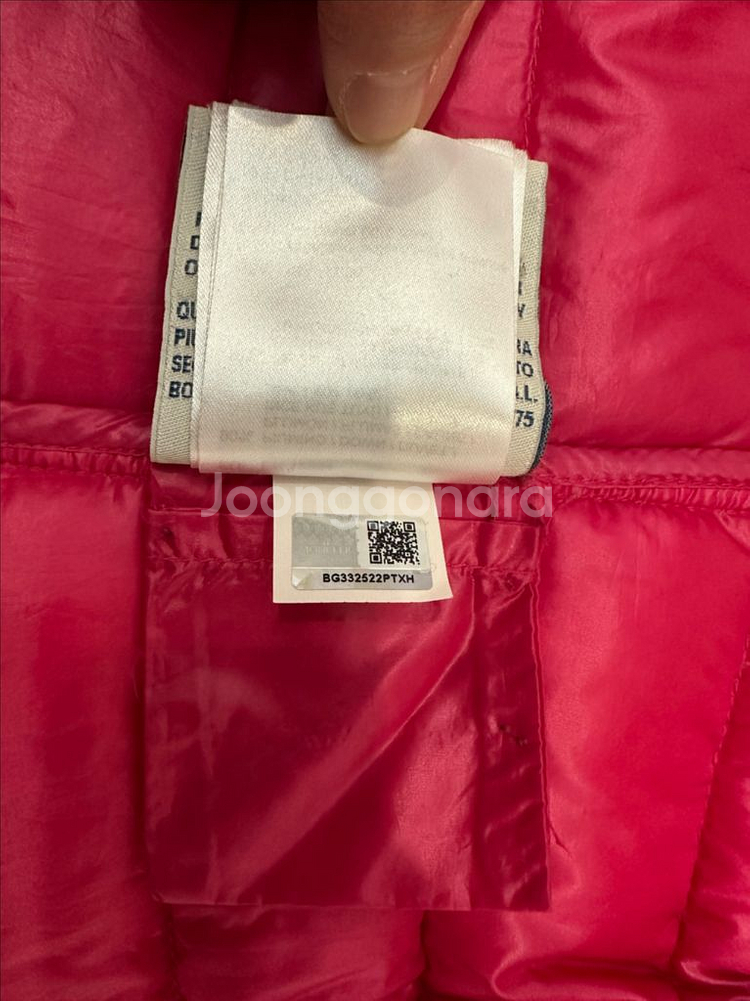 몽클레어 키즈 패딩 조끼(핑크) 사이즈12--8