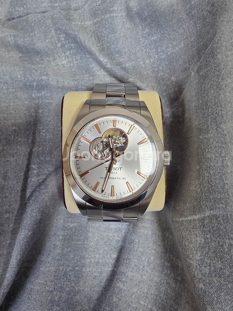 티쏘 젠틀맨 실버 오픈하트 시계 팝니다--2