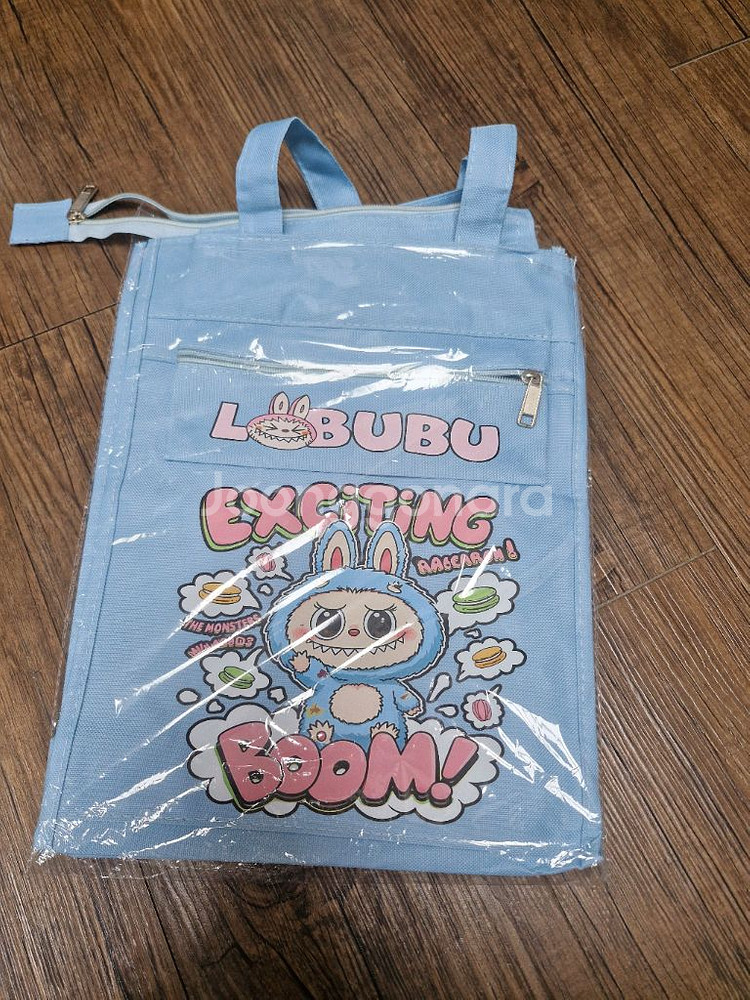 라부부 캐릭터 어린이 신발 주머니 보조가방--0