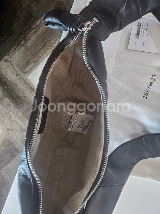 르메르 크루와상백 스몰 다크브라운--1