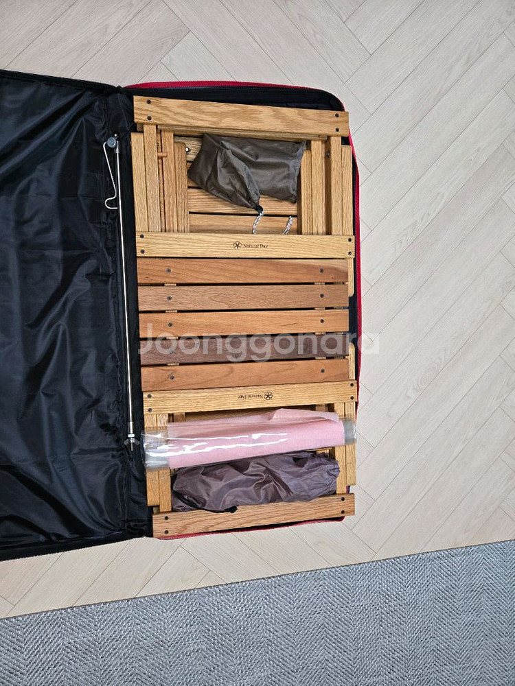 내추럴데이 캠핑용 우드 테이블--2