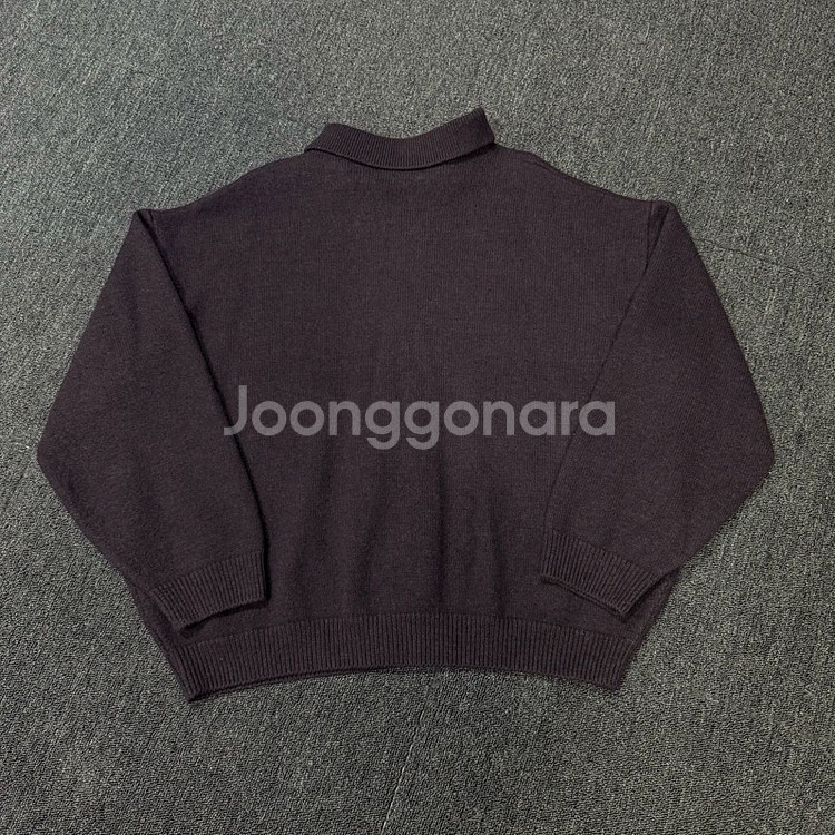 Coor 22년 탑필 카라 퍼플 가디건--4