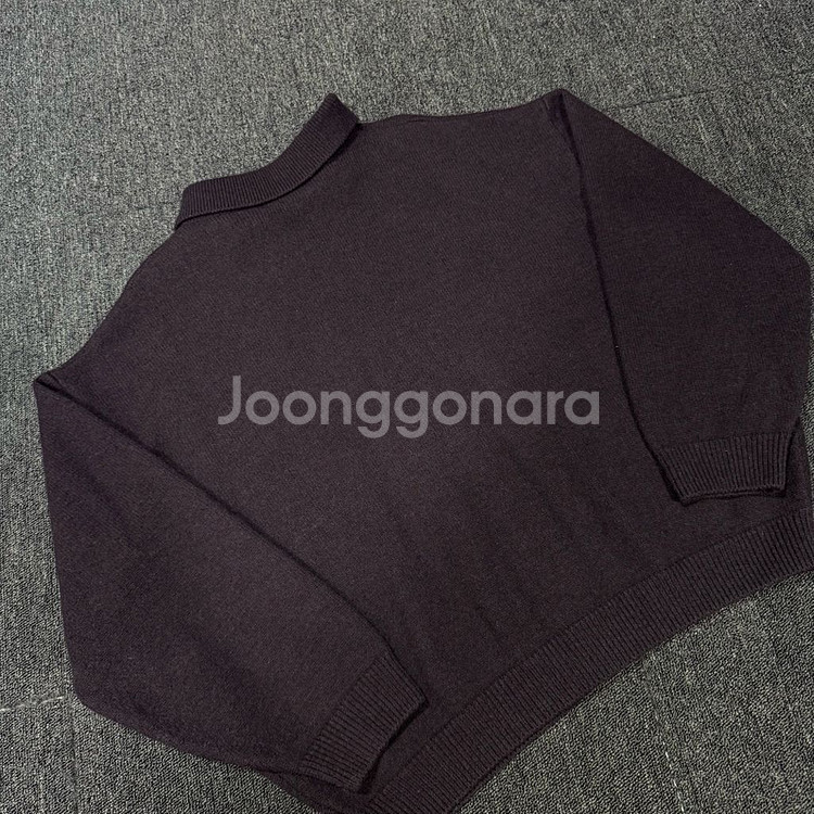 Coor 22년 탑필 카라 퍼플 가디건--5