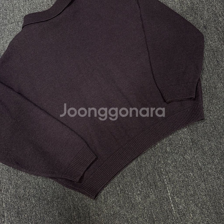 Coor 22년 탑필 카라 퍼플 가디건--6