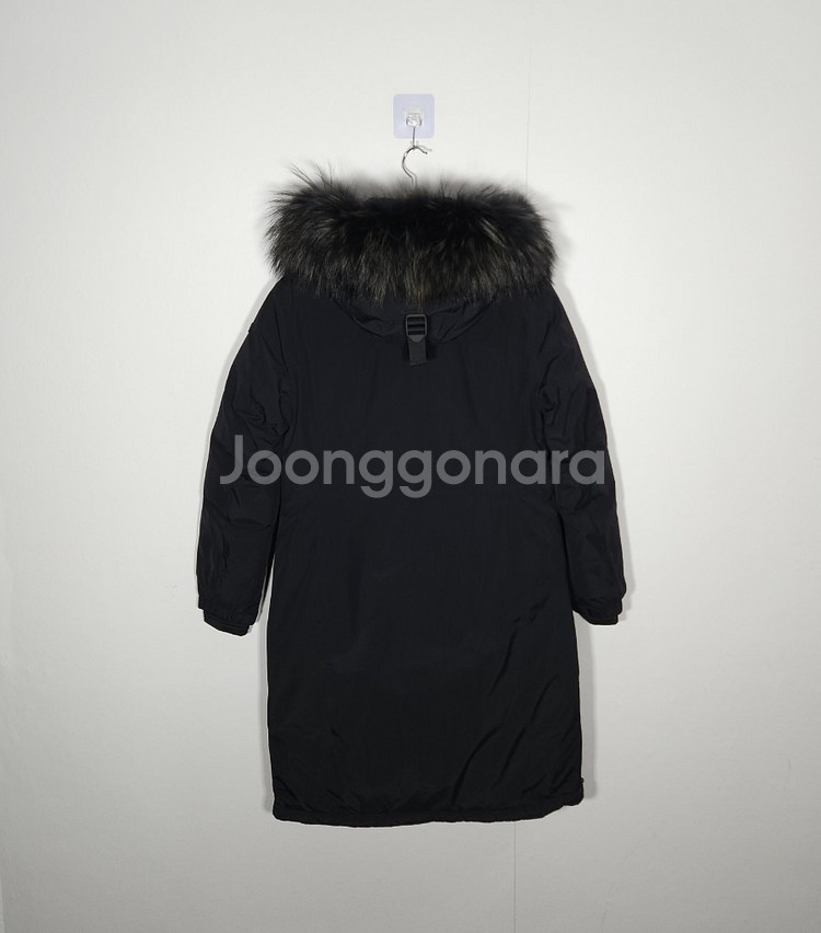 [네파] 90 55 여 구스다운너구리털롱패딩--1