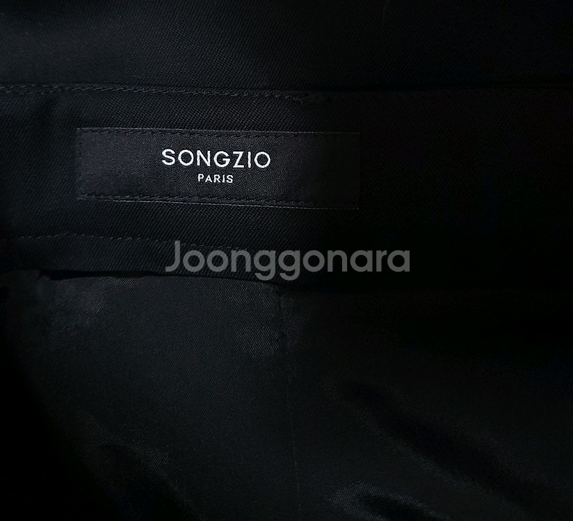 송지오 파리 25FW사이드 플리츠 와이드 팬츠 블랙--5