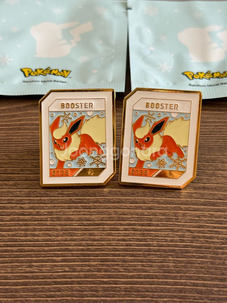 새상품) 이삭토스트 포켓몬스터 한정판 겨울 시즌 부스터 뱃지 booster--0