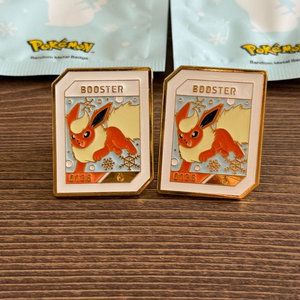 새상품) 이삭토스트 포켓몬스터 한정판 겨울 시즌 부스터 뱃지 booster