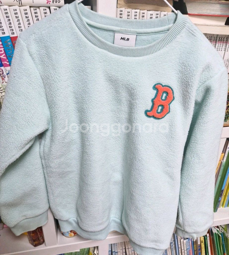 MLB 키즈 민트색 곰돌이 맨투맨140사이즈--0