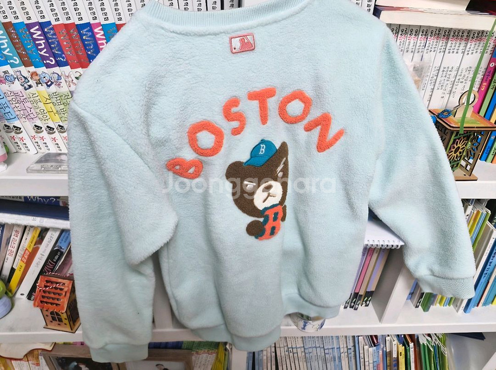 MLB 키즈 민트색 곰돌이 맨투맨140사이즈--1