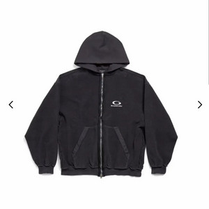 [L] 발렌시아가 인사이드 아웃 유니티 로고 후드 집업