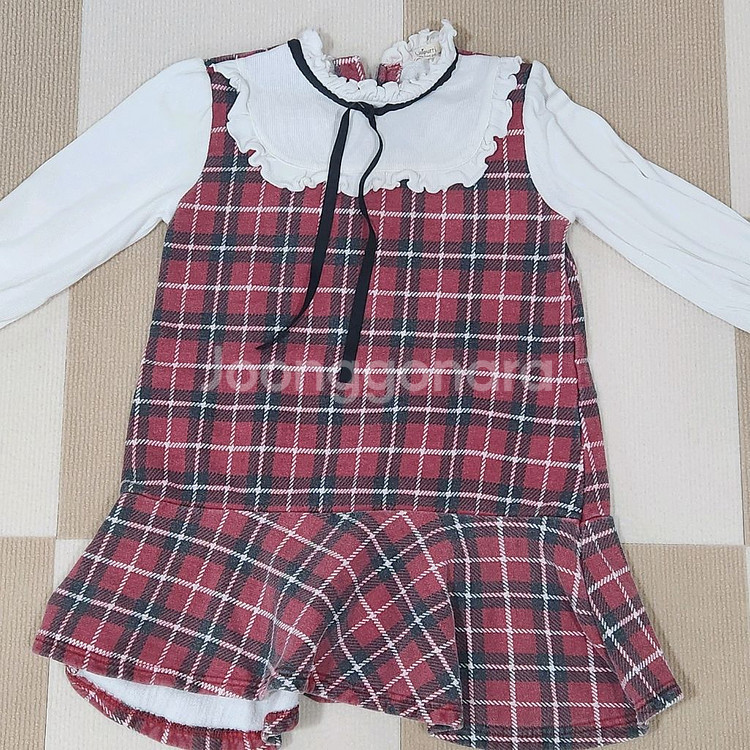 겨울 기모원피스 130 여아옷정리--2