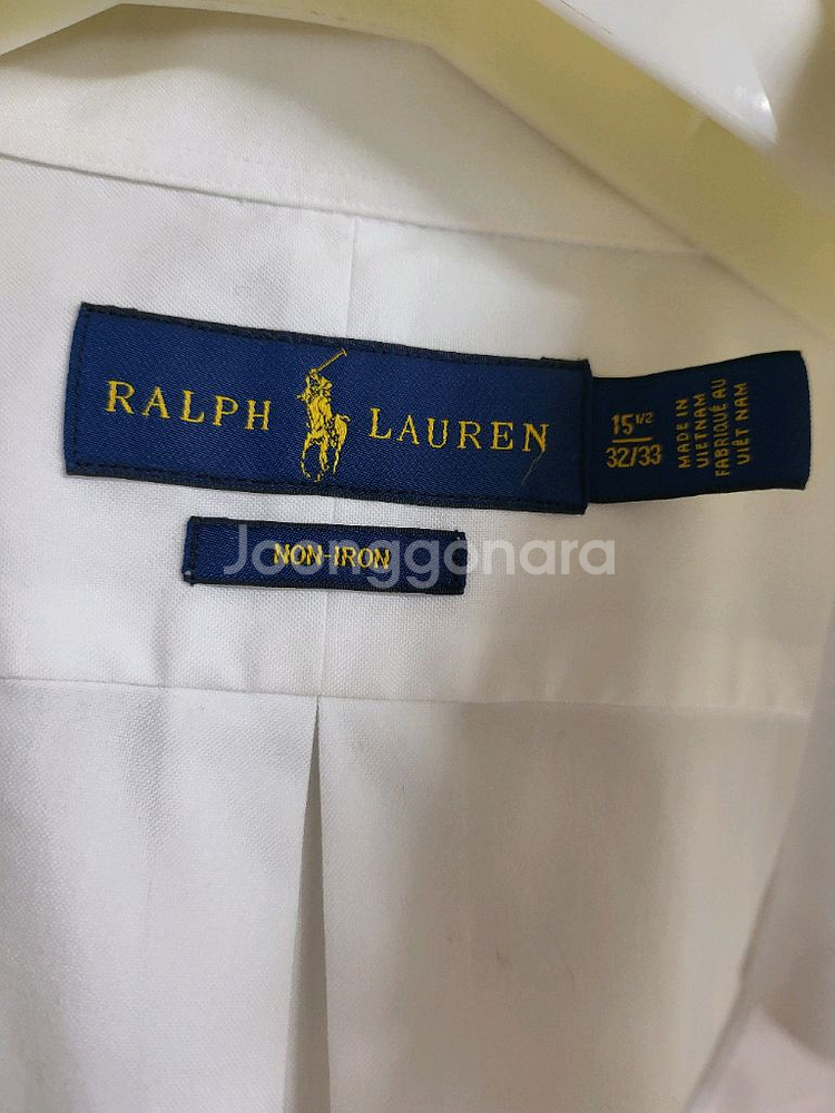 폴로랄프로렌 논아이론 화이트셔츠 사이즈100--0
