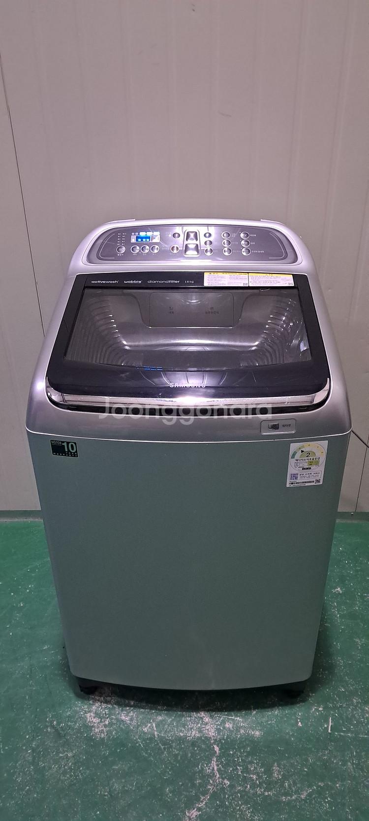 2716 삼성 16KG 통돌이세탁기(메탈실버)--3