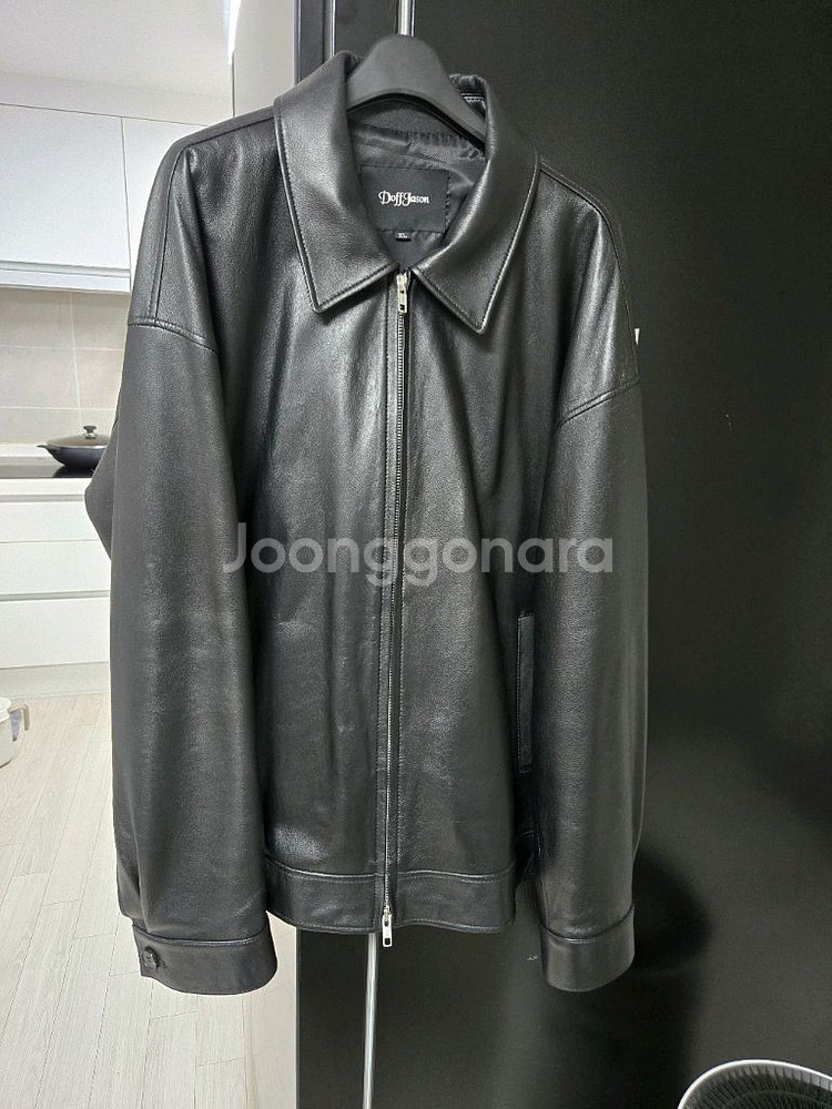 도프제이슨 오버핏 램스킨 자켓 XL--1