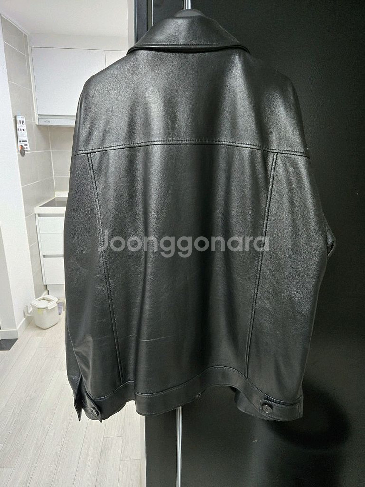 도프제이슨 오버핏 램스킨 자켓 XL--2