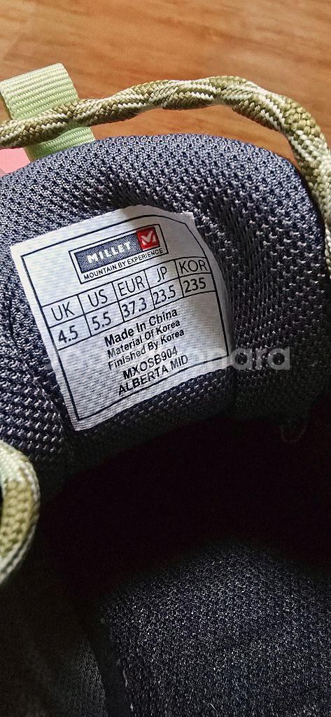 여.230 +) 밀레 여성 등산화, 아웃도어 트레킹 산행--1