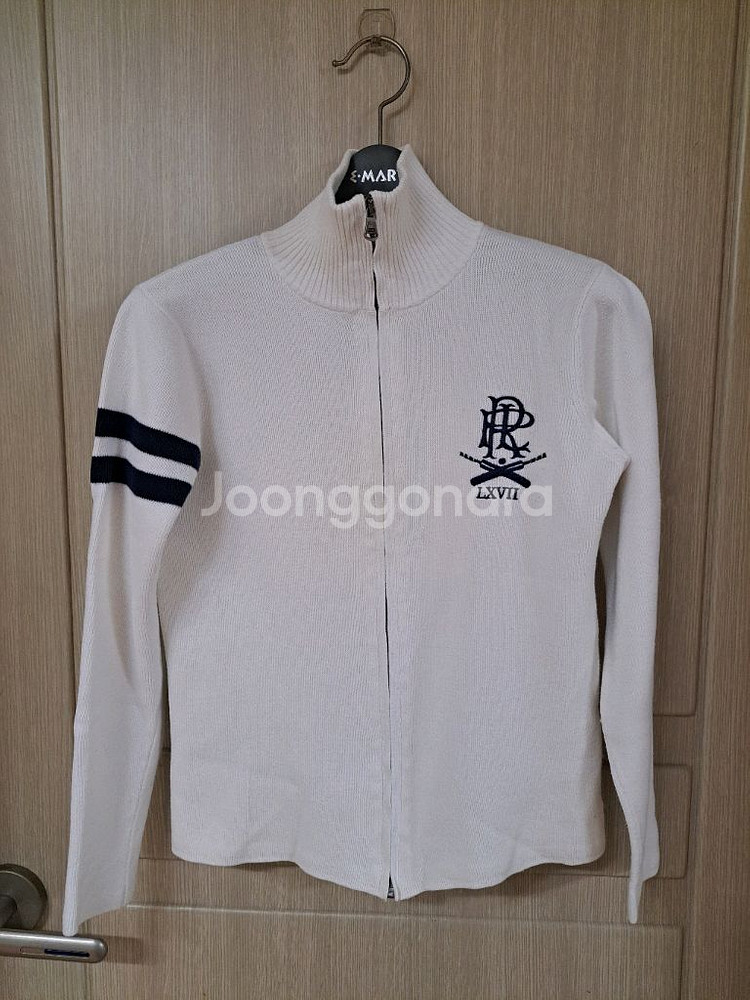 폴로 랄프로렌 화이트 니트 집업 가디건--0