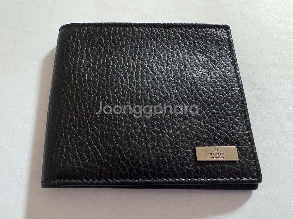 (새상품)(정품)구찌 은장 남성 반지갑 블랙--0