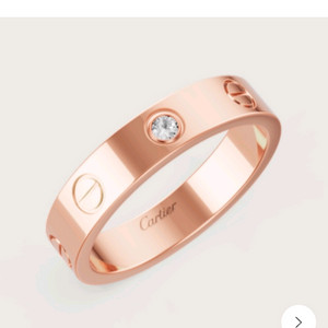 까르띠에 러브링 1P 다이아 정품 러브반지 핑크골드
