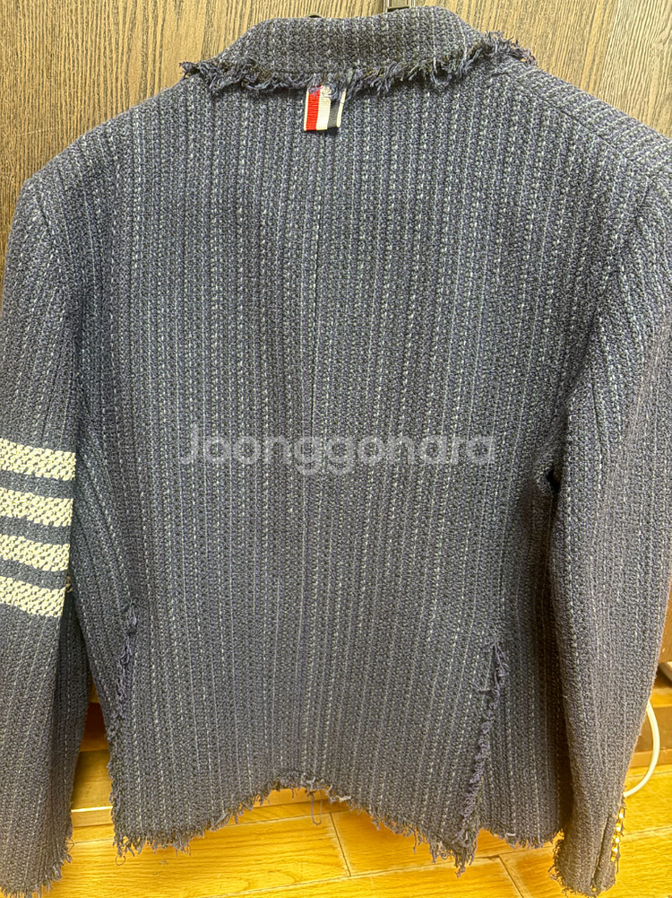 톰브라운 트위드 자켓--1