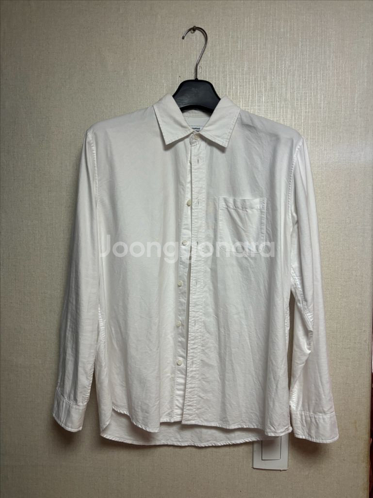 무신사 스탠다드 베이식 옥스포드 셔츠 화이트, 스카이블루 L--3