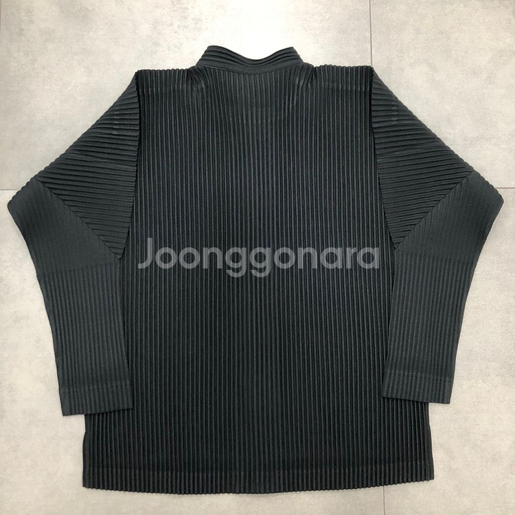 옴므플리세 이세이미야케 셔츠 자켓 블랙 2--3