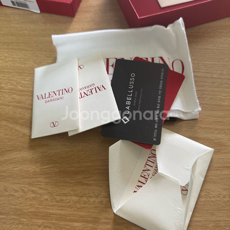 발렌티노 카드지갑 미사용--2