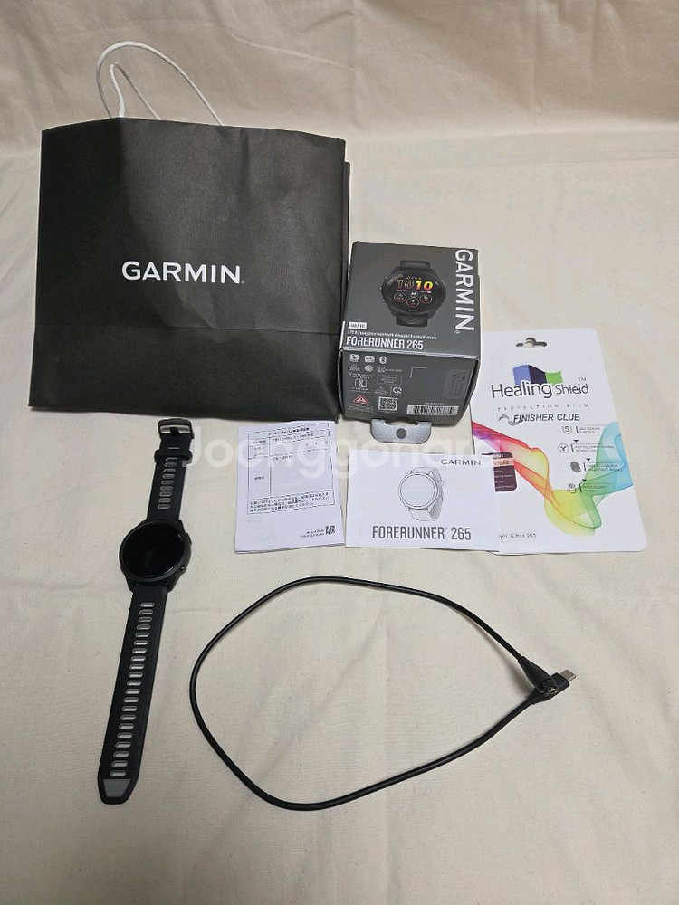 가민 265 블랙 (1회사용)--0