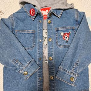 베베드피노 래리 후드 데님 자켓 110