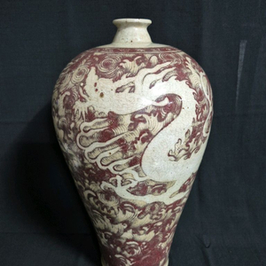 진사 유리홍 운용문 매병