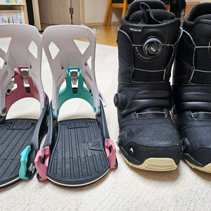 스노우보드 버튼 스텝온 부츠 바인딩 세트