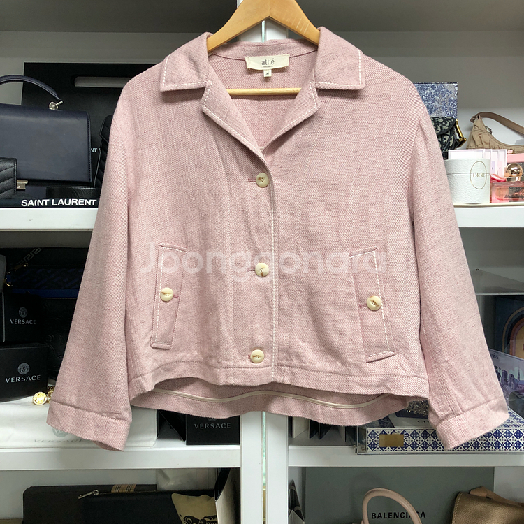 athe 바네사브루노 아떼 핑크컬러 자켓--3