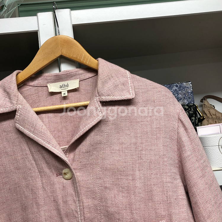 athe 바네사브루노 아떼 핑크컬러 자켓--2