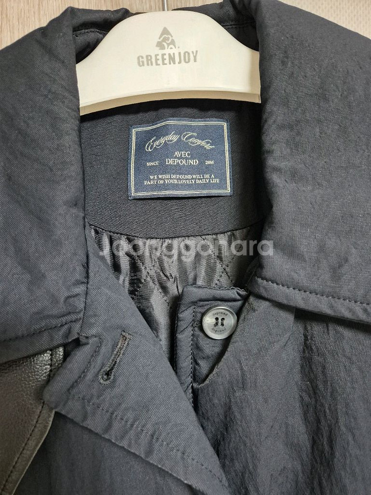 드파운드 패딩 싱글 코트--5