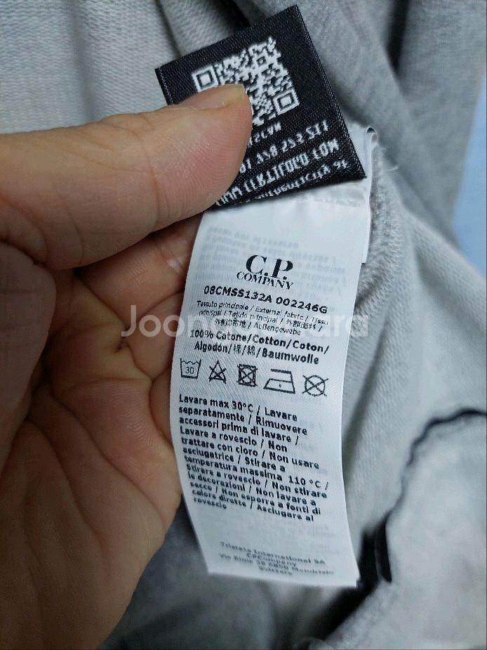 CP컴퍼니 넥로고 그레이 오픈 집업 자켓 xxl--6