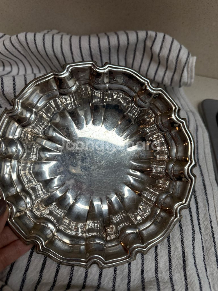 빈티지 엔틱 실버 플레이트 볼--1