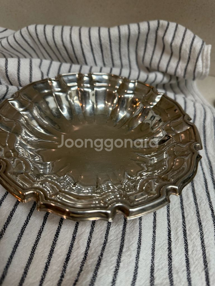 빈티지 엔틱 실버 플레이트 볼--0