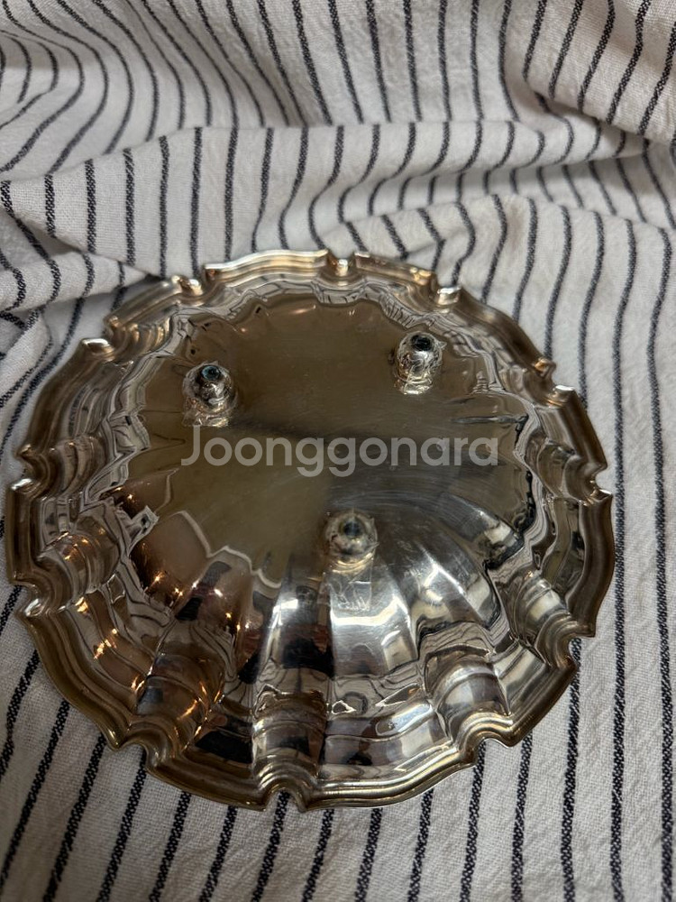 빈티지 엔틱 실버 플레이트 볼--2