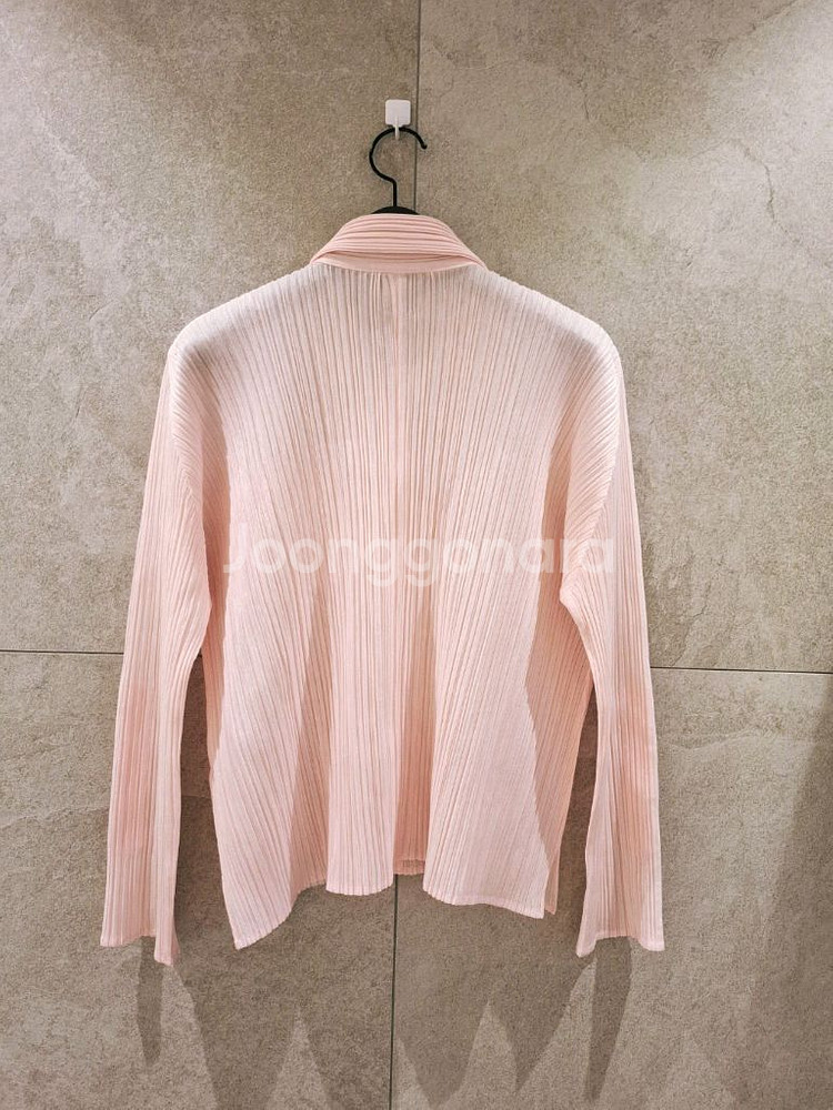 플리츠플리즈 베이비핑크 셔츠카라탑3 이세이미야케--5