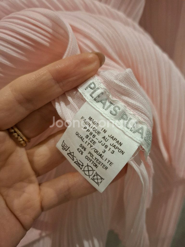 플리츠플리즈 베이비핑크 셔츠카라탑3 이세이미야케--7