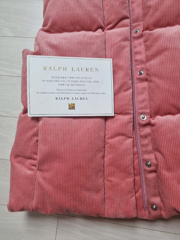폴로 랄프로렌 코듀로이 패딩 베스트--3
