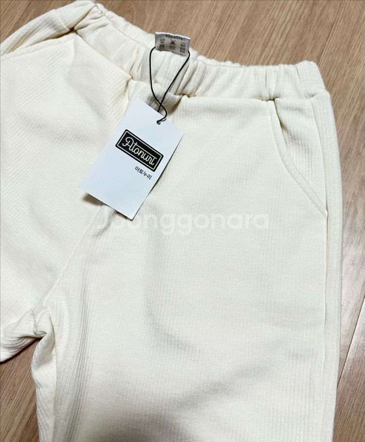 새상품 국내생산 아토누리 기모바지 등원룩 캠핑룩 140--1