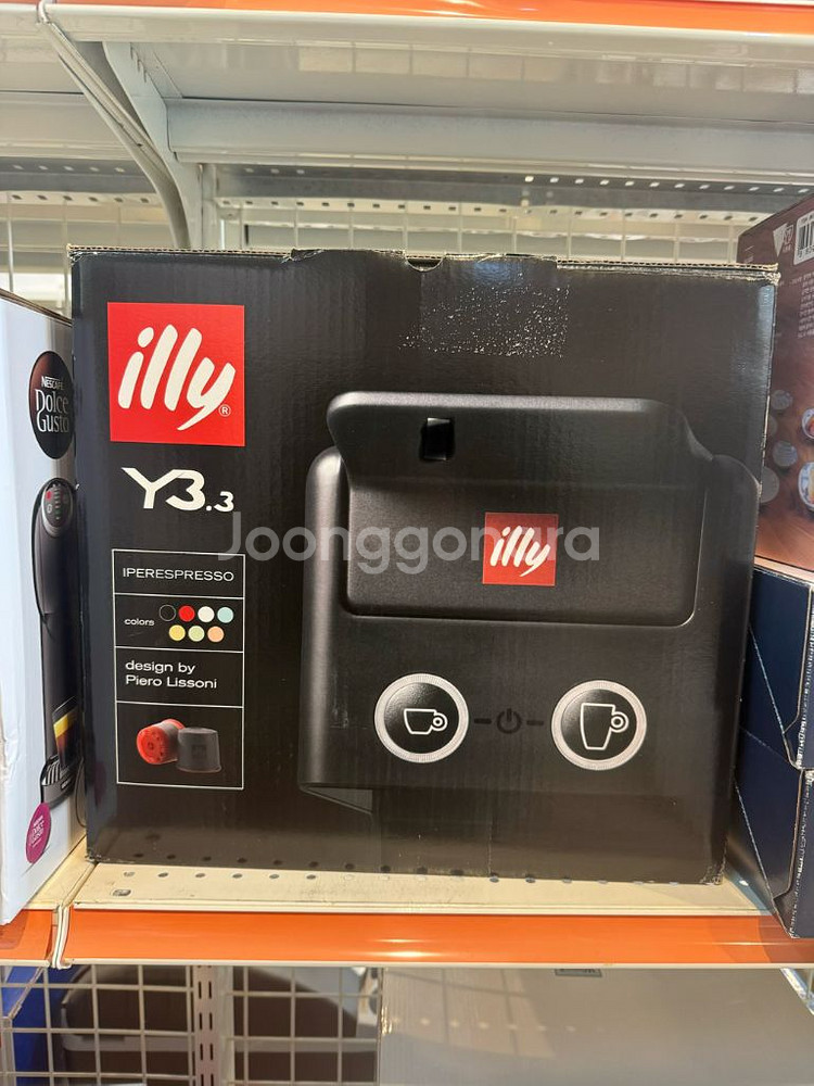 일리 Y3.3 커피 머신 블랙 (새상품)--1