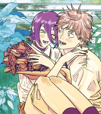 체인소맨 레제편 극장판 일본 특전 색지 아트북 일괄--0