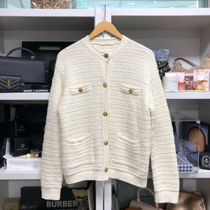 한섬 theCASHMERE 더캐시미어 트위드 가디건