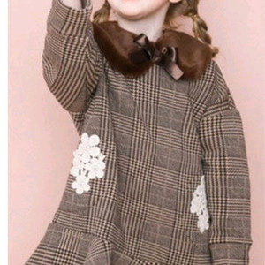 새제품) 여아 기모 원피스 [120/7-8세]